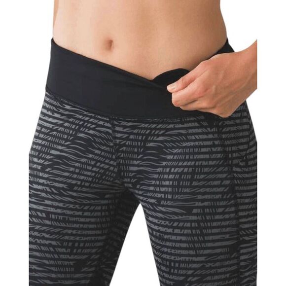 LULULEMON ATHLETICA Pace Rival Crop 'Full-On Luxtreme 22' Size 4 - Picture 4 of 8